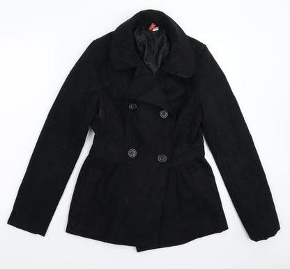 Divided Womens Black   Jacket Coat Size 8