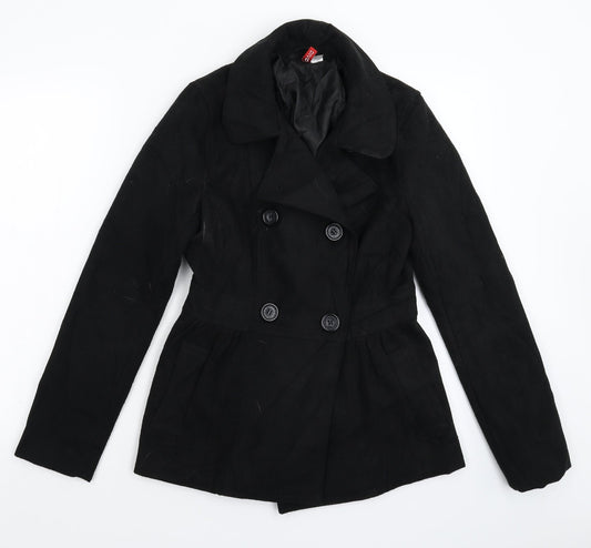 Divided Womens Black   Jacket Coat Size 8