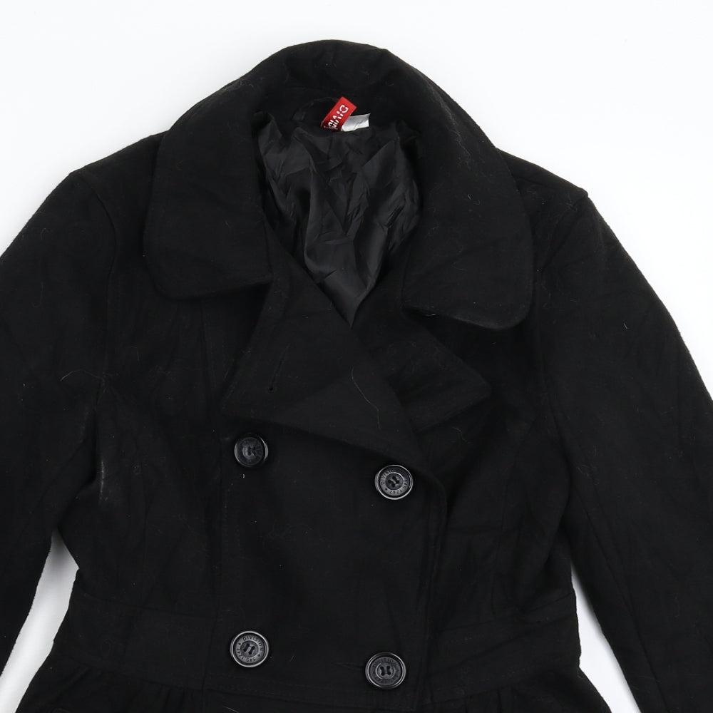 Divided Womens Black   Jacket Coat Size 8