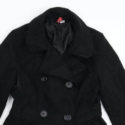 Divided Womens Black   Jacket Coat Size 8