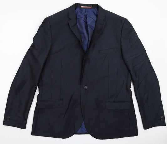 Mens UK Size 44 Ventuno 21 Regular Blue Suit Jacket