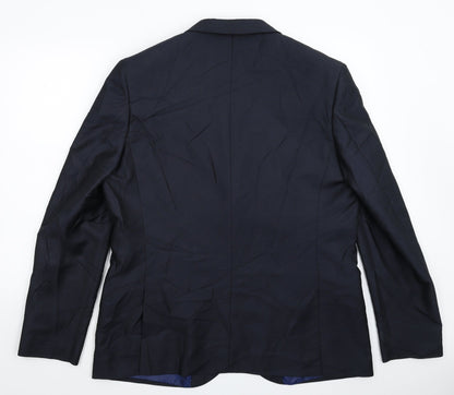 Mens UK Size 44 Ventuno 21 Regular Blue Suit Jacket