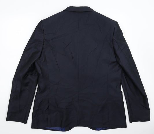 Mens UK Size 44 Ventuno 21 Regular Blue Suit Jacket