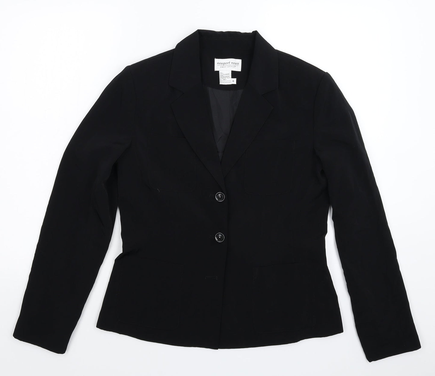 Newport News Womens Black   Jacket Suit Jacket Size M