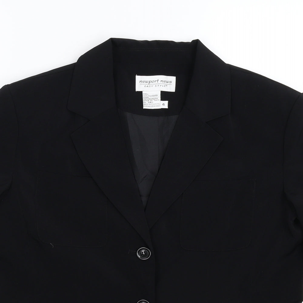 Newport News Womens Black   Jacket Suit Jacket Size M