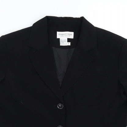 Newport News Womens Black   Jacket Suit Jacket Size M