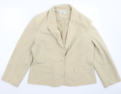 Atmosphere Womens Beige   Jacket Suit Jacket Size 18