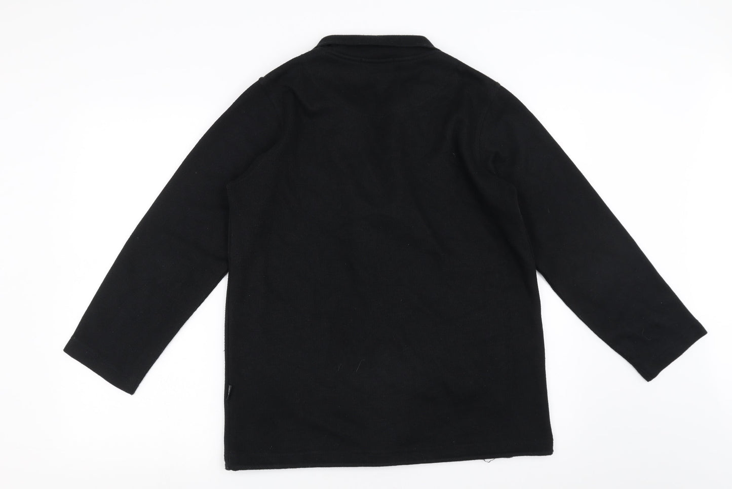 intown Womens Black   Full Zip Jumper Size XS