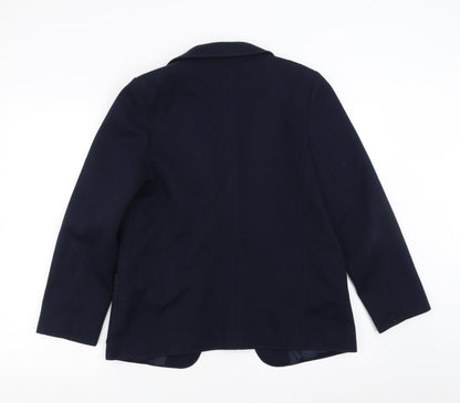 Womens UK Size 12 Preworn Regular Blue Blazer
