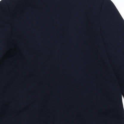 Womens UK Size 12 Preworn Regular Blue Blazer