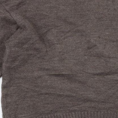 Cavallio Mens Brown Striped  Pullover Jumper Size S