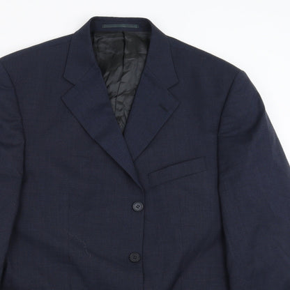 Mens UK Size 44 James Barry Regular Blue Suit Jacket