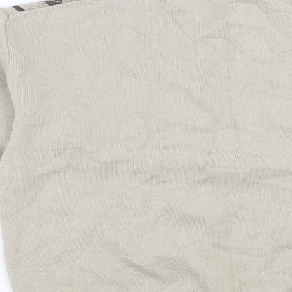 Hunter Mens Beige Argyle/Diamond  Pullover Jumper Size M