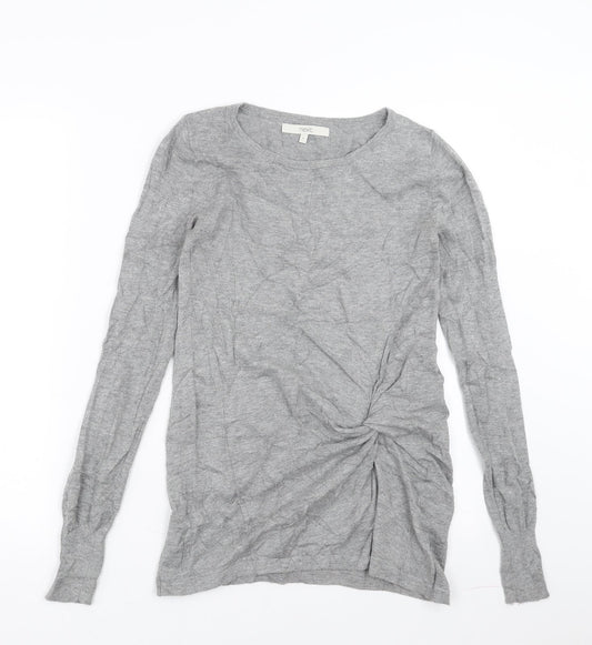 NEXT Womens Grey   Pullover Jumper Size 6  - Twist front