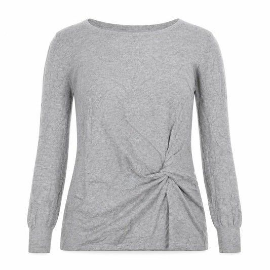 NEXT Womens Grey   Pullover Jumper Size 6  - Twist front