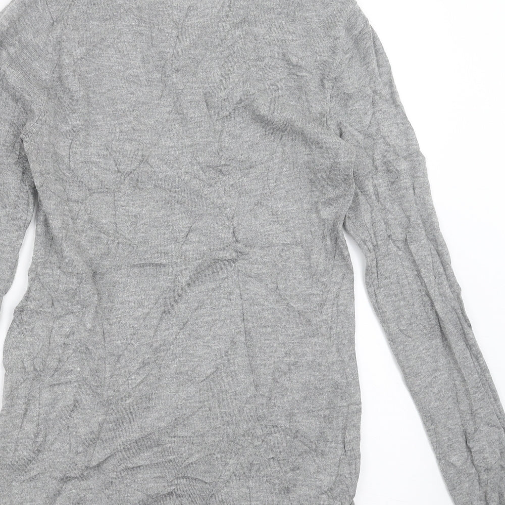 Next Womens Grey   Pullover Jumper Size 6  - Twist front