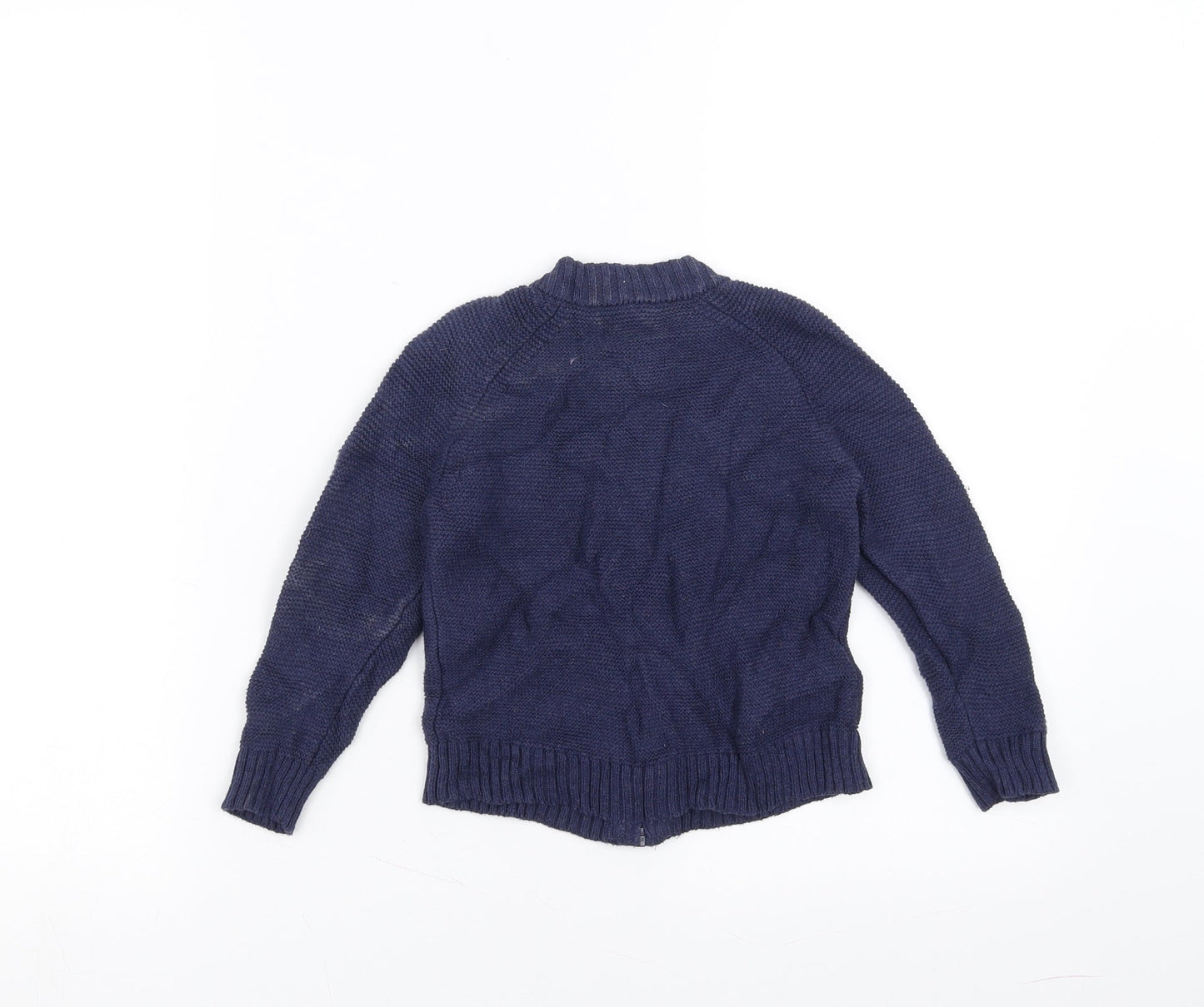 Mini Club Boys Blue  Knit Full Zip Jumper Size 18-24 Months