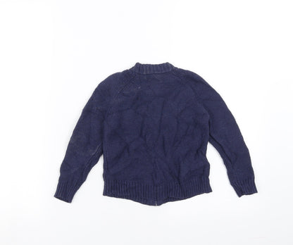 Mini Club Boys Blue  Knit Full Zip Jumper Size 18-24 Months