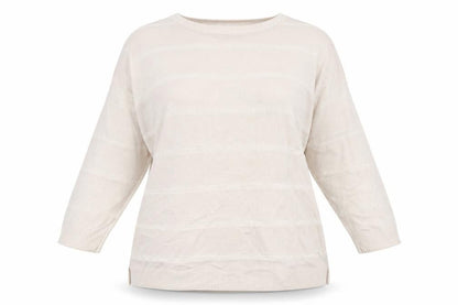 Marks & Spencer Womens Beige Striped  Pullover Jumper Size 12