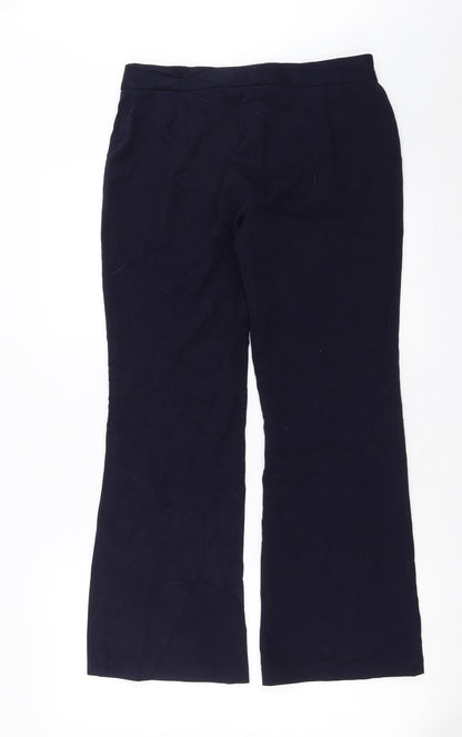 Womens UK Size 10 Marks and Spencer Regular Fit  Blue Trousers