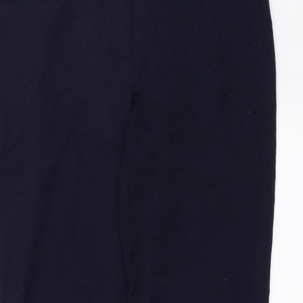 Womens UK Size 10 Marks and Spencer Regular Fit  Blue Trousers