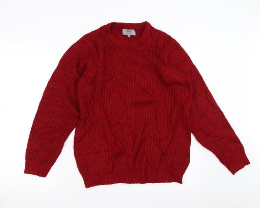 Marks and Spencer Mens Red   Pullover Jumper Size S