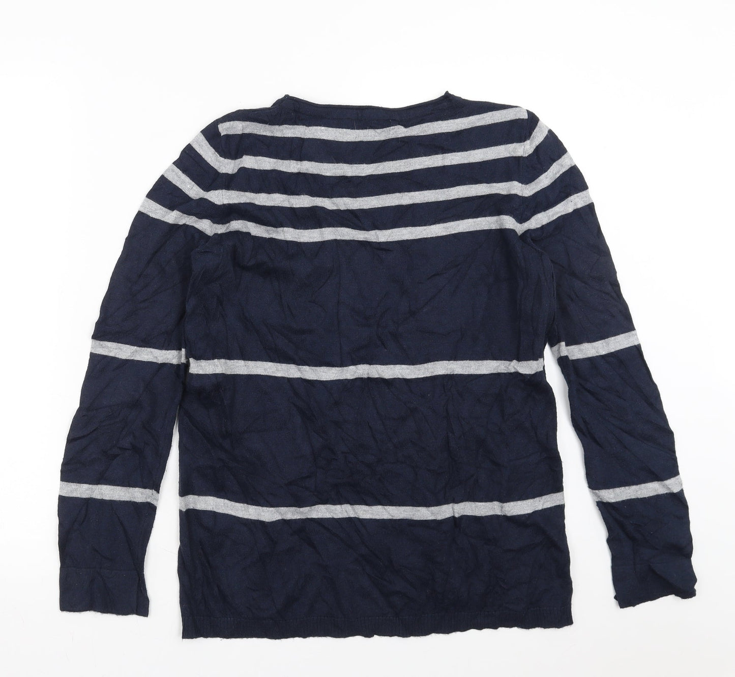 Betty Barclay Womens Blue Striped  Pullover Jumper Size 12