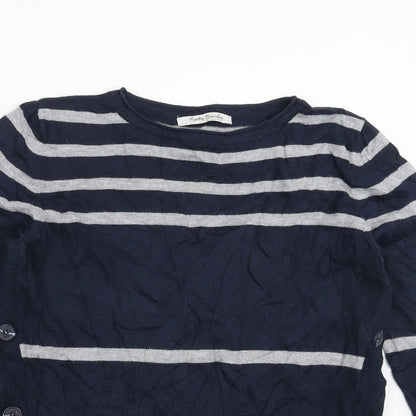 Betty Barclay Womens Blue Striped  Pullover Jumper Size 12