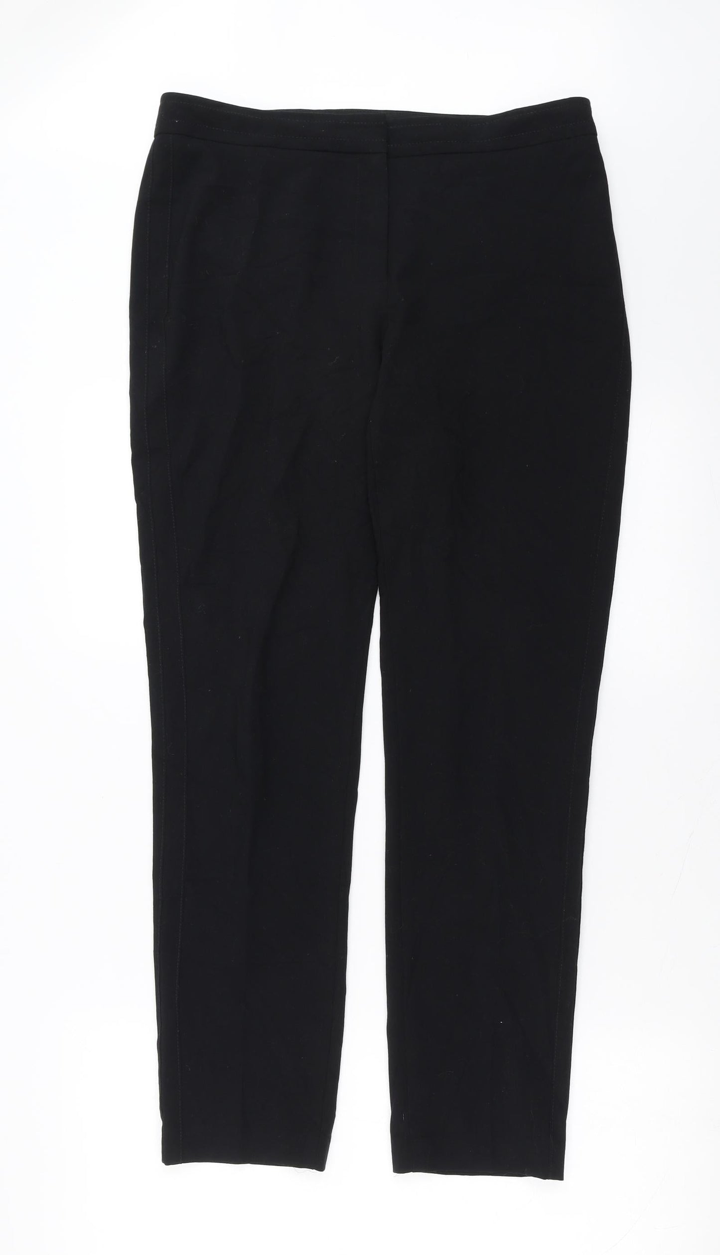 Womens UK Size 12 Marks and Spencer Regular Fit  Black Trousers