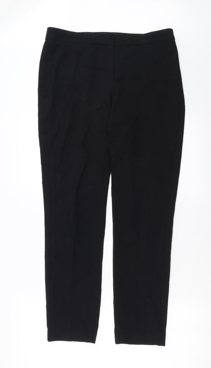 Womens UK Size 12 Marks and Spencer Regular Fit  Black Trousers