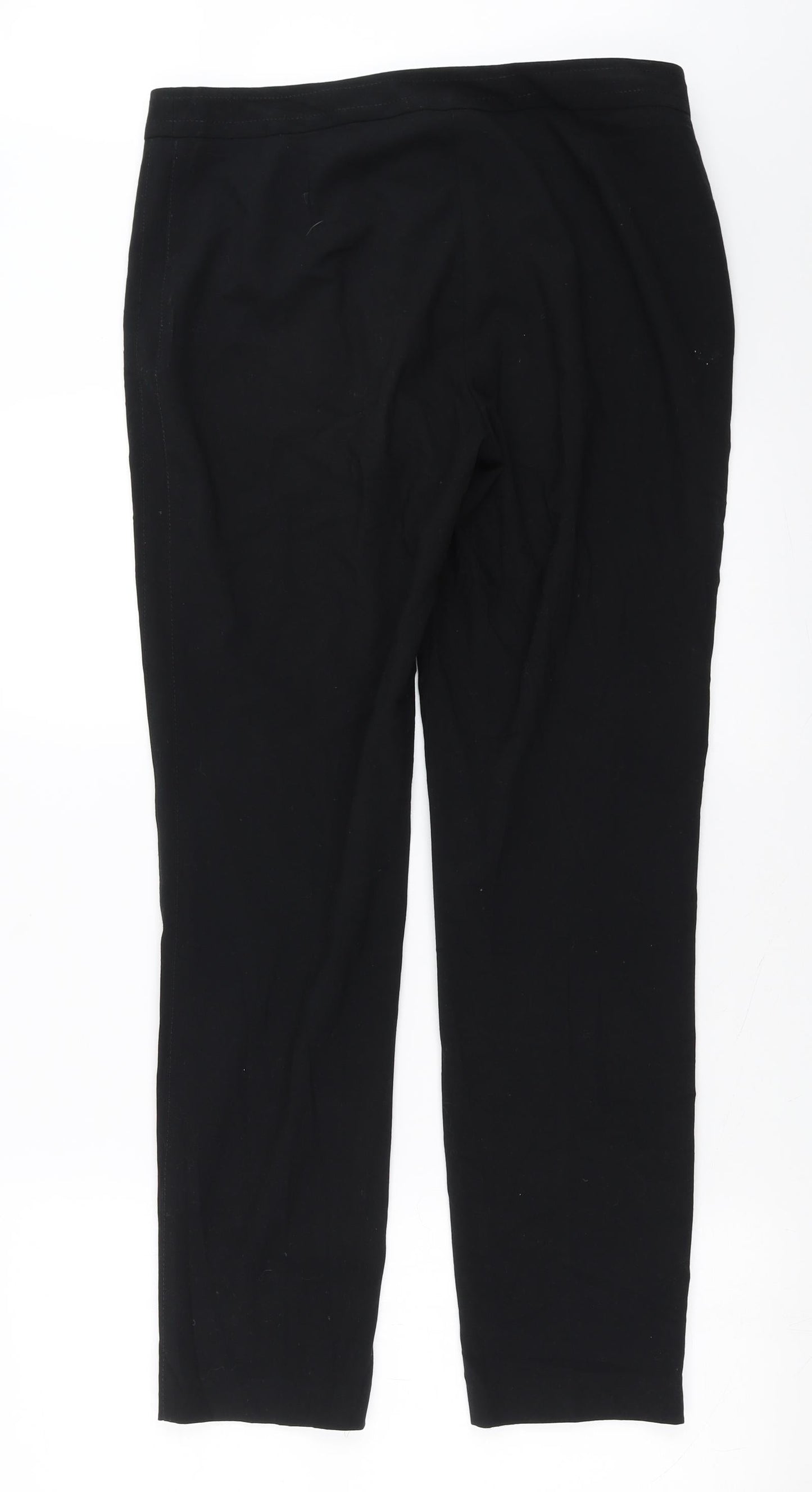Womens UK Size 12 Marks and Spencer Regular Fit  Black Trousers