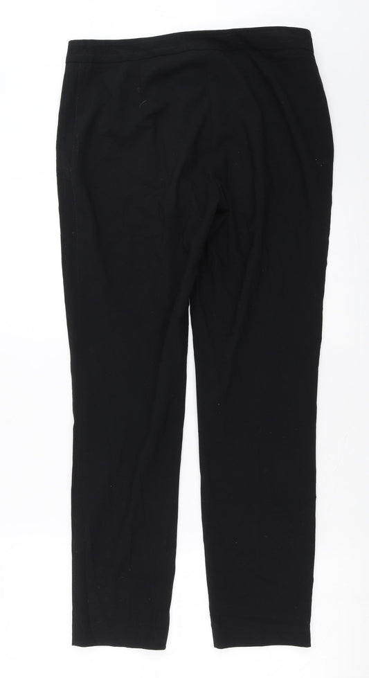 Womens UK Size 12 Marks and Spencer Regular Fit  Black Trousers