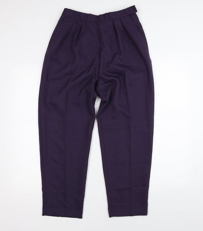 Womens UK Size 12 Slimtru Regular Fit  Purple Trousers