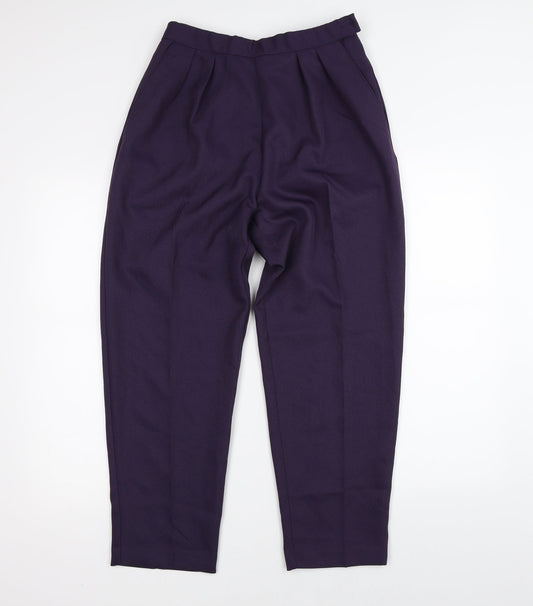 Womens UK Size 12 Slimtru Regular Fit  Purple Trousers