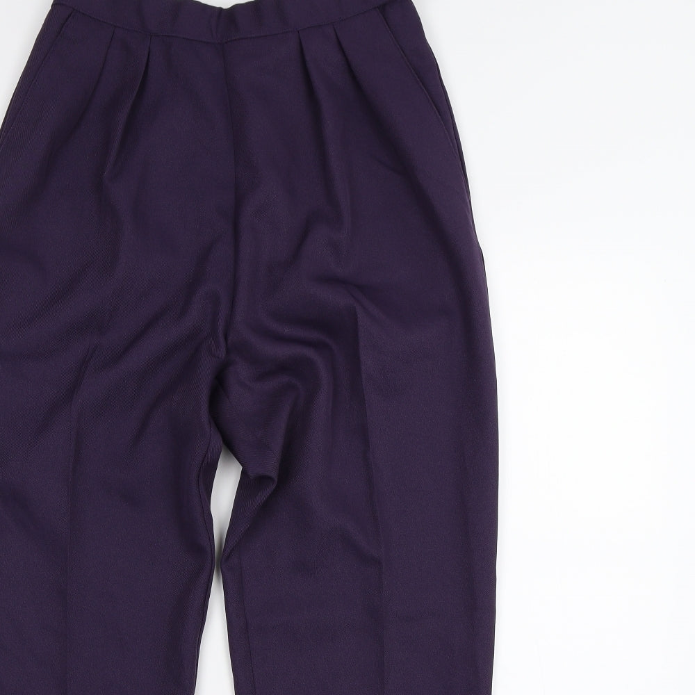 Womens UK Size 12 Slimtru Regular Fit  Purple Trousers