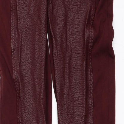 Womens UK Size S ESMARA  Carrot Red Leggings