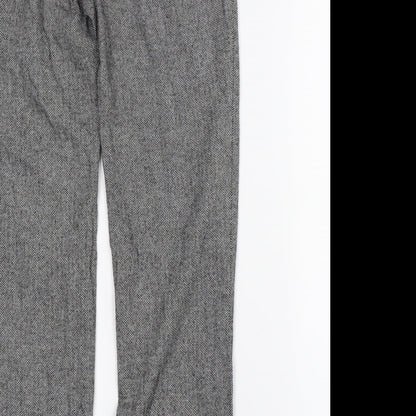 Raphaël Womens Grey    Trousers Size 12 L27.5 in