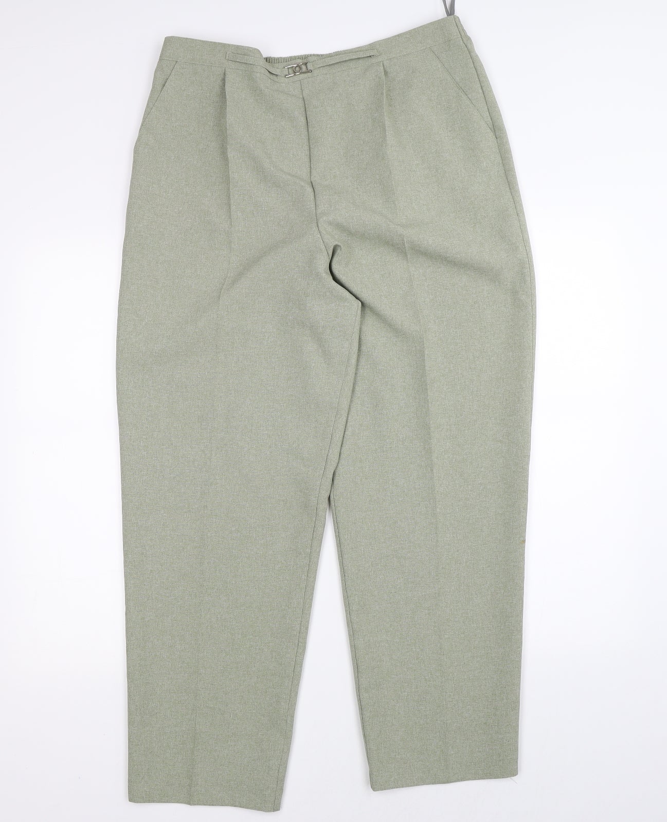 Womens UK Size 16 Classic Regular Fit  Green Trousers