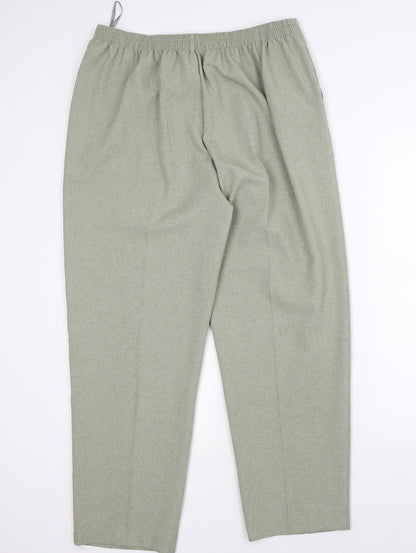 Womens UK Size 16 Classic Regular Fit  Green Trousers