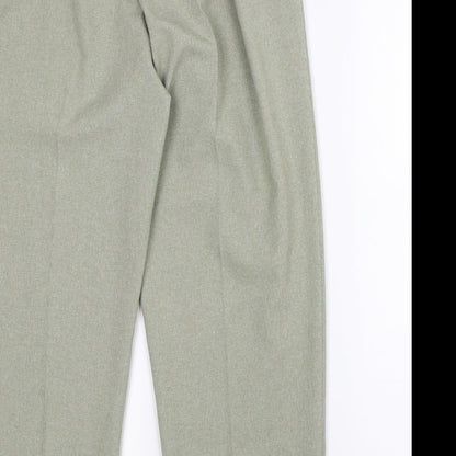 Womens UK Size 16 Classic Regular Fit  Green Trousers