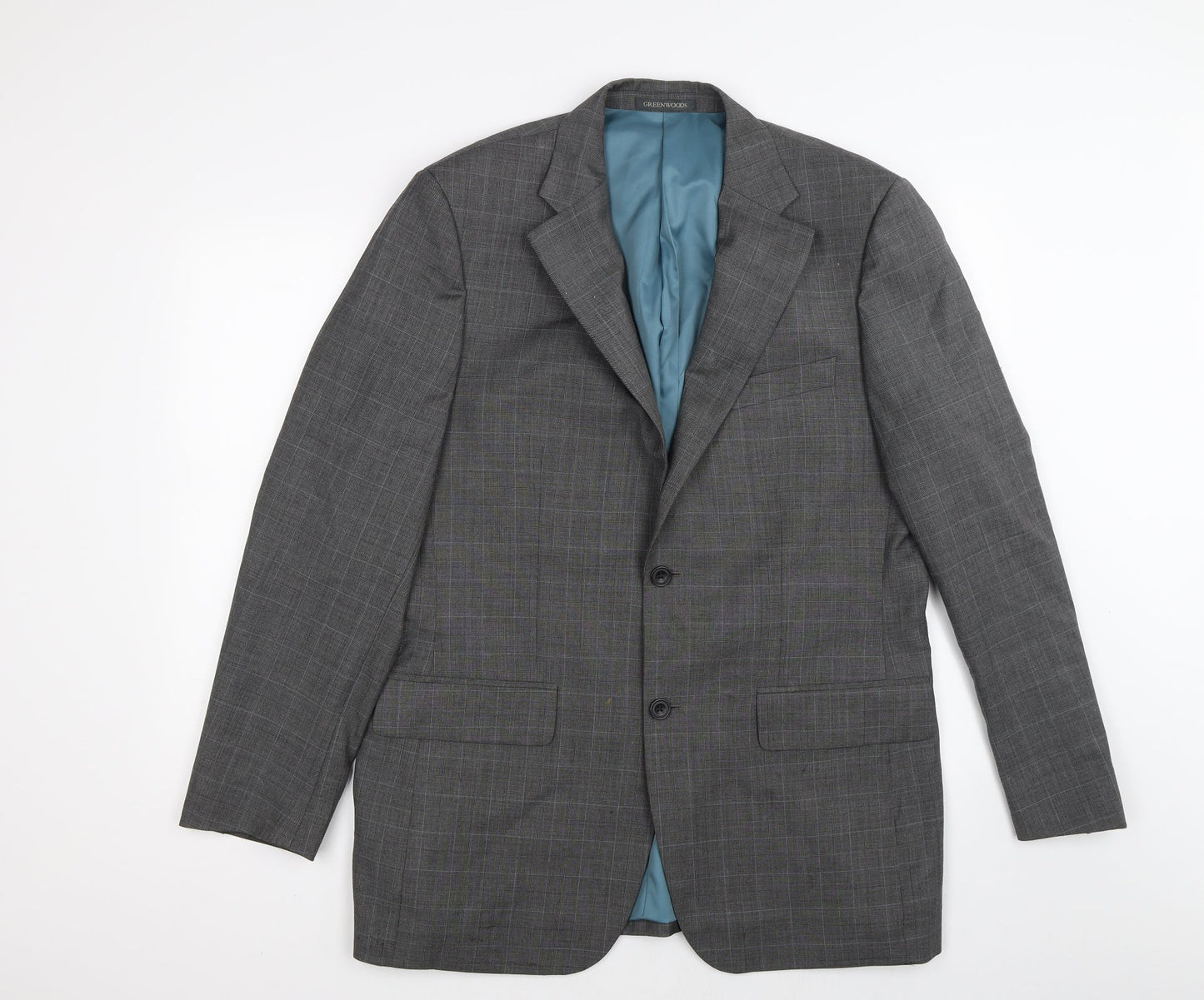 Mens UK Size 40 GREENWOODS Regular Grey Suit Jacket