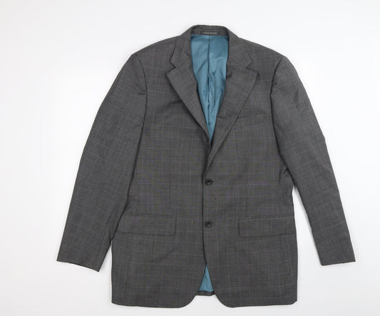 Mens UK Size 40 GREENWOODS Regular Grey Suit Jacket