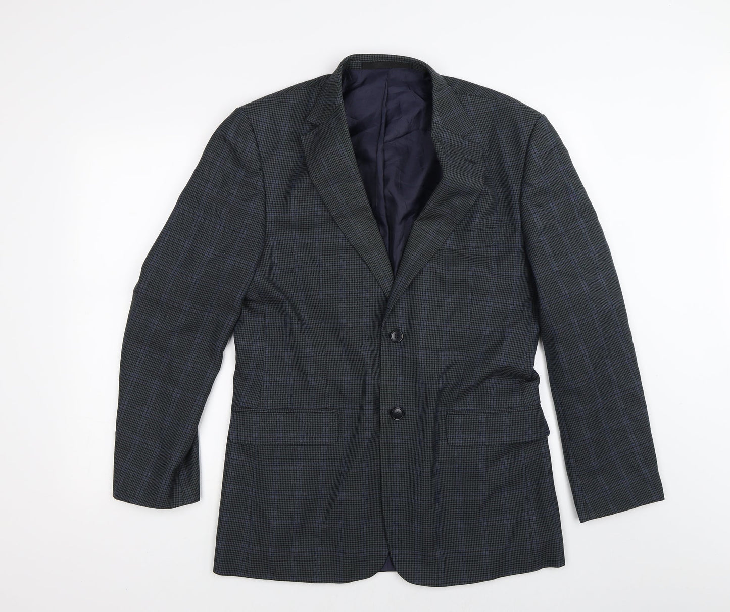 Mens UK Size 38 Marks and Spencer Regular Blue Suit Jacket