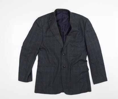 Mens UK Size 38 Marks and Spencer Regular Blue Suit Jacket