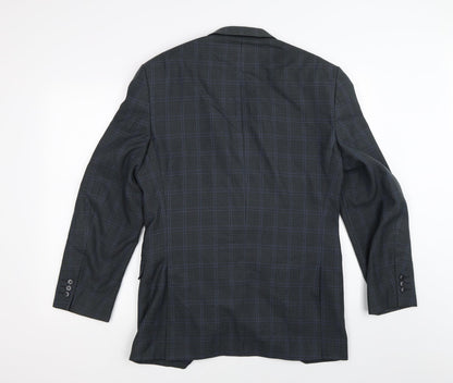 Mens UK Size 38 Marks and Spencer Regular Blue Suit Jacket