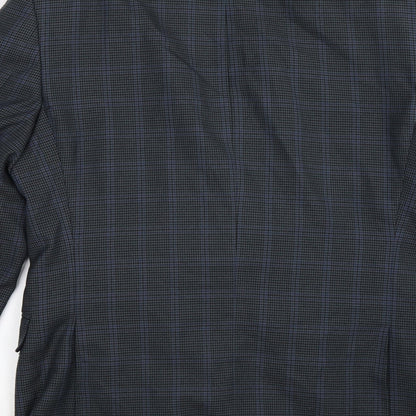 Mens UK Size 38 Marks and Spencer Regular Blue Suit Jacket