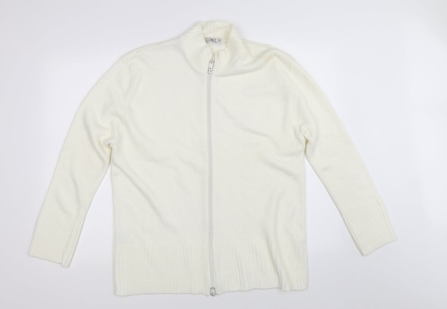 Glance Womens Ivory   Cardigan Jumper Size L