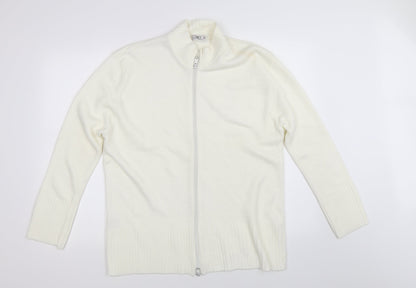 Glance Womens Ivory   Cardigan Jumper Size L