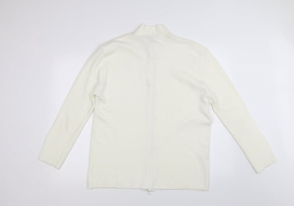 Glance Womens Ivory   Cardigan Jumper Size L
