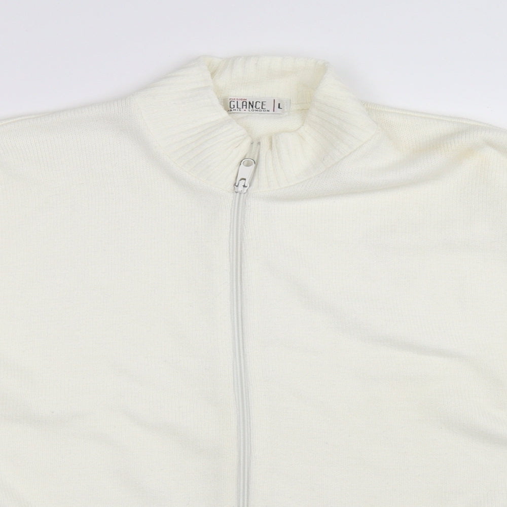 Glance Womens Ivory   Cardigan Jumper Size L